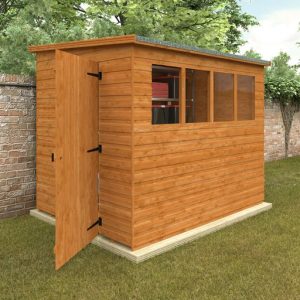 Redlands 8' x 6' Shiplap Lean To Pent Shed