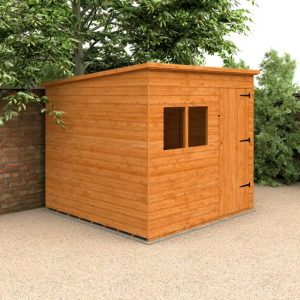 Redlands 8' x 8' Shiplap Extra High Pent Shed