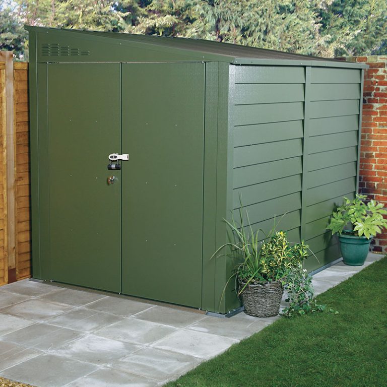 8'8 x 6' Trimetals Premium Titan 960 Pent Metal Shed (2.63m x 1.76m)