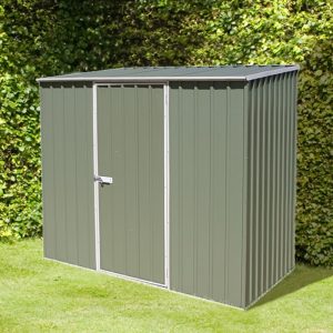 7'5 x 5' Absco Storemaster 2PE Green Metal Shed (2.26m x 1.52m)