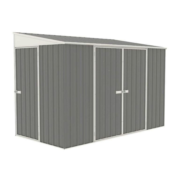 Adley 10' x 5' Grey Titanium Pent Metal Bike Shed