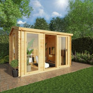 Adley 3.5m x 3m Dorset Log Cabin - 19mm