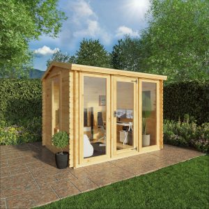 Adley 3m x 2.5m Dorset Log Cabin - 19mm