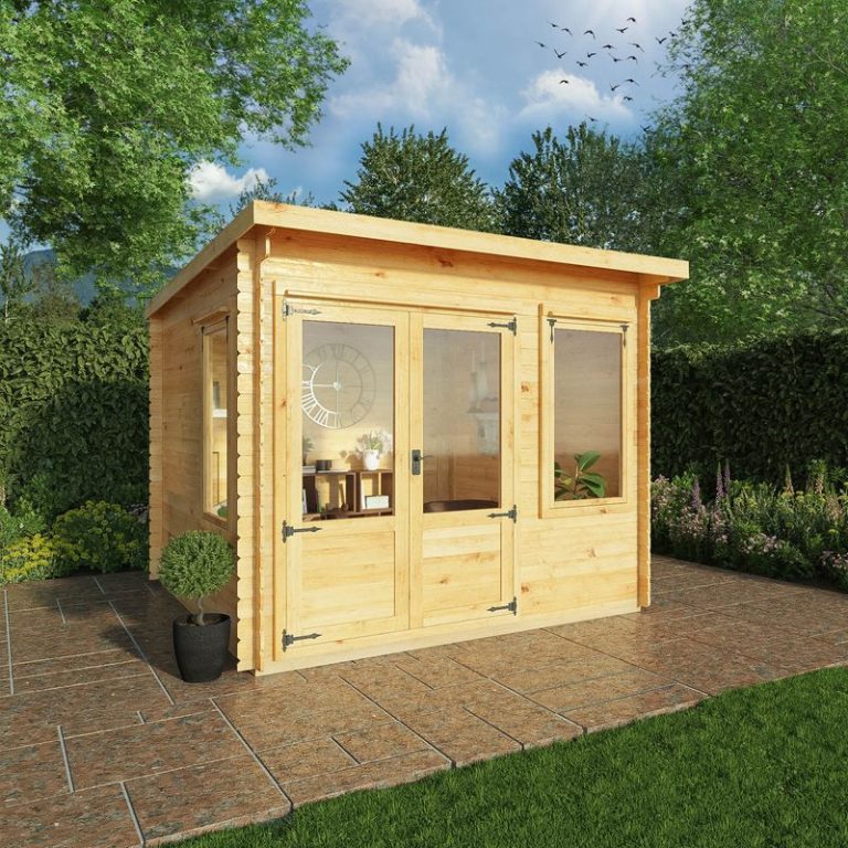 Adley 3m x 3m Hereford Log Cabin - 19mm