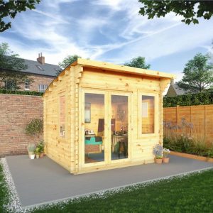 Adley 3m x 3m Taunton Log Cabin - 44mm