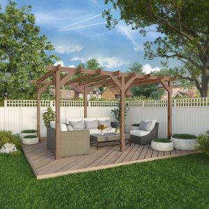 Adley 3m x 4m Pressure Treated Pergola