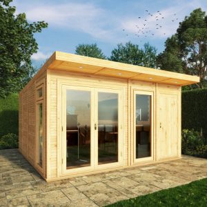 Adley 4m x 4m Insulated Garden Room With Side Shed