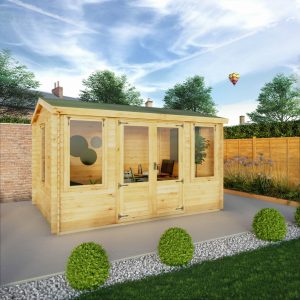 Adley 4m x 3m Westmorland Log Cabin - 19mm