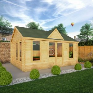 Adley 5.3m x 4m Echo Log Cabin - 44mm