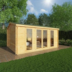 Adley 5m x 4m Bravo Home Office Log Cabin - 44mm