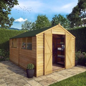 Adley 8' x 12' Double Door Overlap Apex Shed