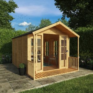 Adley 8' x 12' Premium Traditional Summer House With Veranda