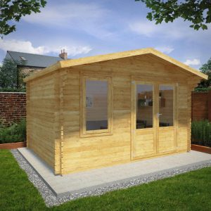 Adley 4m x 3m Lincoln Premium Log Cabin - 44mm