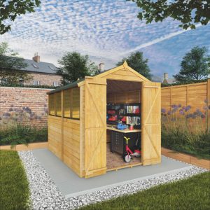 Adley 6' x 8' Double Door Overlap Apex Shed