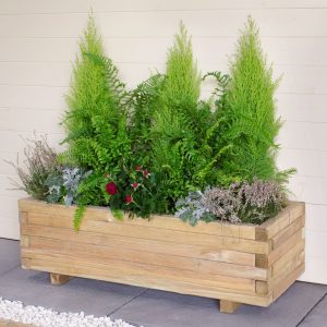 Forest Agen Wooden Garden Planter 3'x1' (0.9x0.3m)