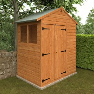 Redlands 6' x 4' Double Door Shiplap Modular Apex Shed