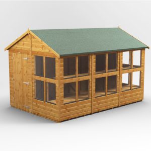 Oren 12' x 8' Shiplap Modular Custom Apex Potting Shed