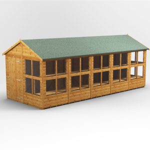 Oren 20' x 8' Shiplap Modular Custom Apex Potting Shed