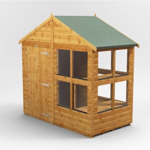 Oren 4' x 8' Shiplap Modular Custom Apex Potting Shed