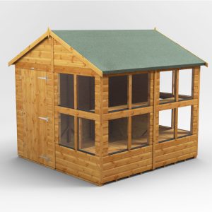 Oren 8' x 8' Shiplap Modular Custom Apex Potting Shed