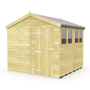 Holt 8' x 8' Pressure Treated Shiplap Modular Apex Shed