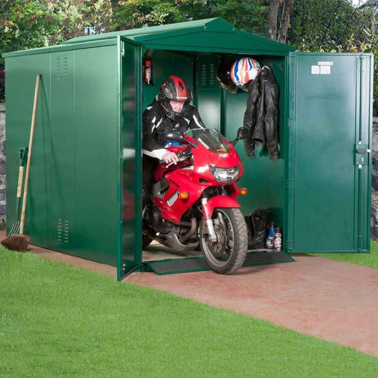 5'2 x 9' Asgard Secure Motorbike Garage (1.58m x 2.74m)