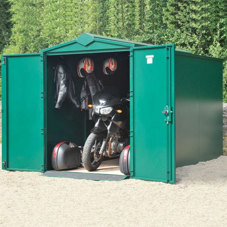 5'2 x 10'11 Asgard Secure Motorbike Garage Plus (1.52m x 3.33m)