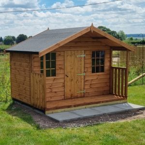 Bards 6' x 8' Classic Custom Playhouse Including Veranda