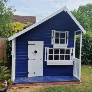 Bards 7' x 7' Matilda Custom Playhouse Including Veranda - Pre Painted