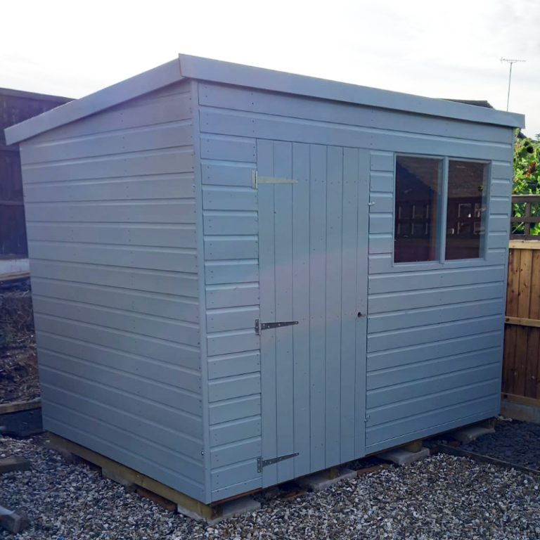 Bards 10' x 6' Popular Custom Pent Shed - Pre Painted