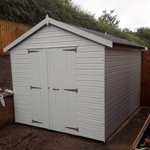 Bards 12' x 10' Custom Apex Security Shed - Tanalised or Pre Painted