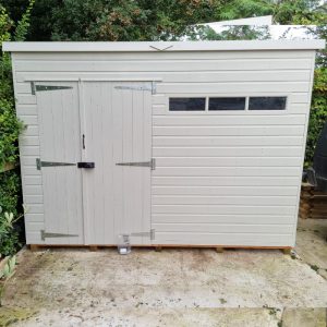 Bards 14' x 8' Custom Pent Security Shed - Tanalised or Pre Painted