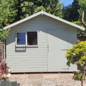 Bards 10' x 10' Supreme Custom Apex Cabin Shed - Tanalised or Pre Painted