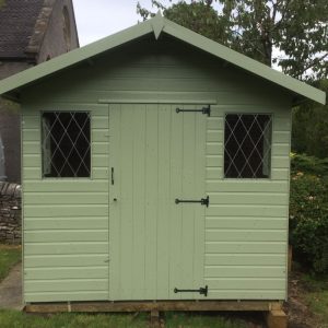 Bards 8' x 6' Supreme Custom Apex Hobby Shed - Tanalised or Pre Painted