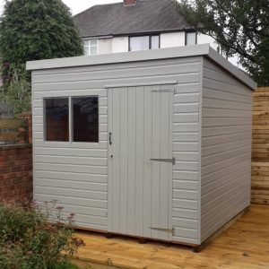 Bards 8' x 10' Supreme Custom Pent Shed - Tanalised or Pre Painted