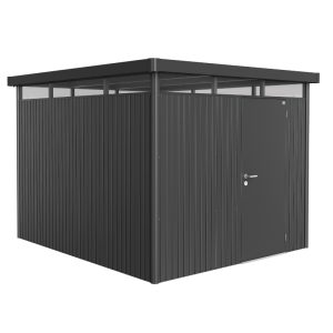 Biohort HighLine Size H5 Premium Metal Shed - Dark Grey