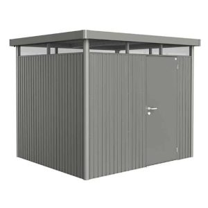 Biohort HighLine Size H3 Premium Metal Shed - Quartz Grey