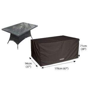 Classic Protector 6000 Rectangular Table Cover - 6 Seat - Black