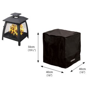 Classic Protector 6000 Small Square Fire Pit Cover - Black