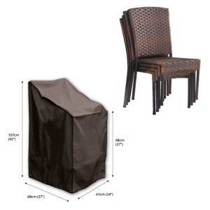 Classic Protector 5000 Stacking / Reclining Chair Cover - Black