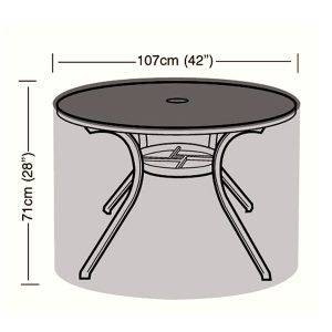 Oren Deluxe - 4 Seater Circular Table Cover - 107cm