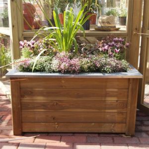 Forest Cambridge Wooden Garden Planter 3'3x1'8 (1x0.5m)