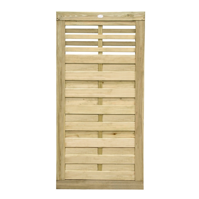 Hartwood 6' x 3' Horizontal Weave Gate With Slatted Top