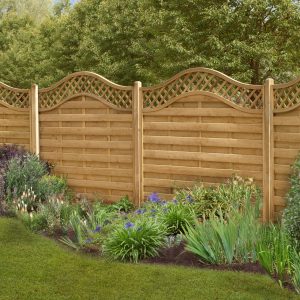 Forest 6' x 4' Europa Prague Pressure Treated Decorative Fence Panel (1.8m x 1.2m)