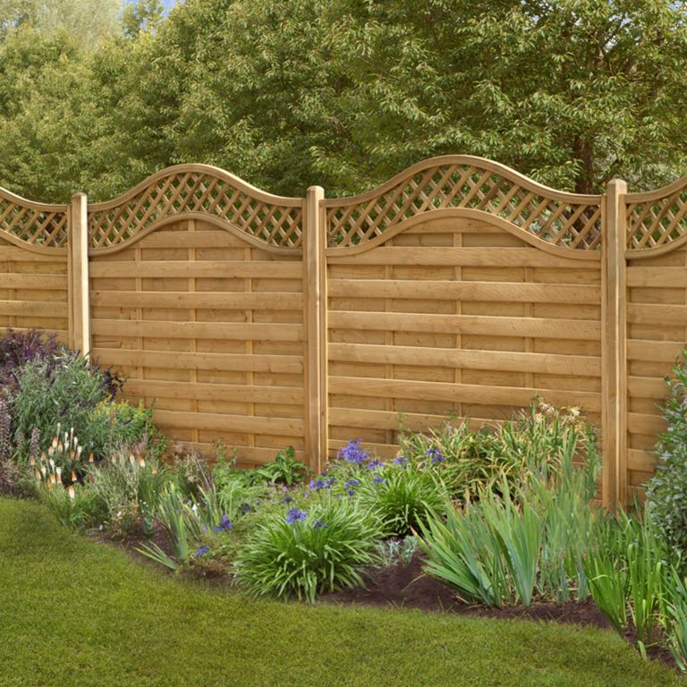 Forest 6' x 5' Europa Prague Pressure Treated Decorative Fence Panel (1.8m x 1.5m)