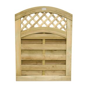 Hartwood 4' x 3' Horizontal Weave Gate With Wavy Trellis