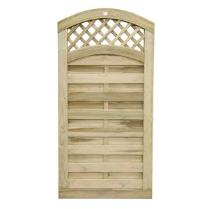 Hartwood 6' x 3' Horizontal Weave Gate With Wavy Trellis