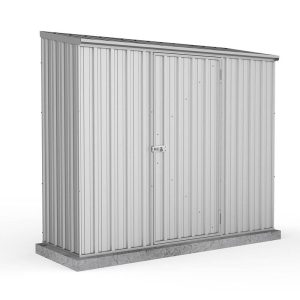 7'5 x 3' Absco Space Saver Pent Metal Shed - Zinc (2.26m x 0.78m)