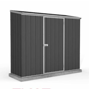 Adley 7' x 3' Monument Titanium Pent Metal Shed