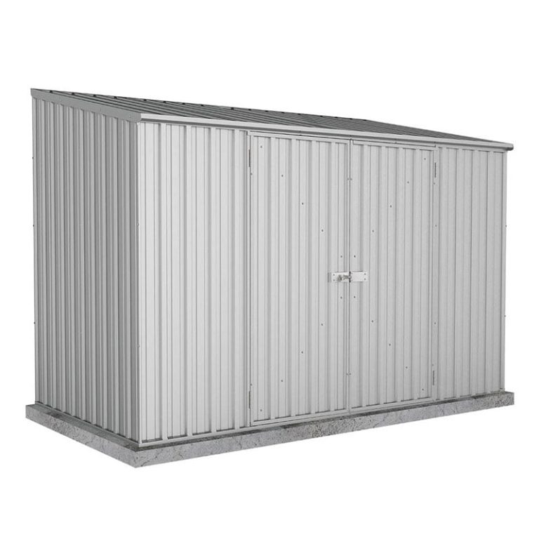 10' x 5' Absco Space Saver Double Door Metal Shed - Zinc (3m x 1.52m)